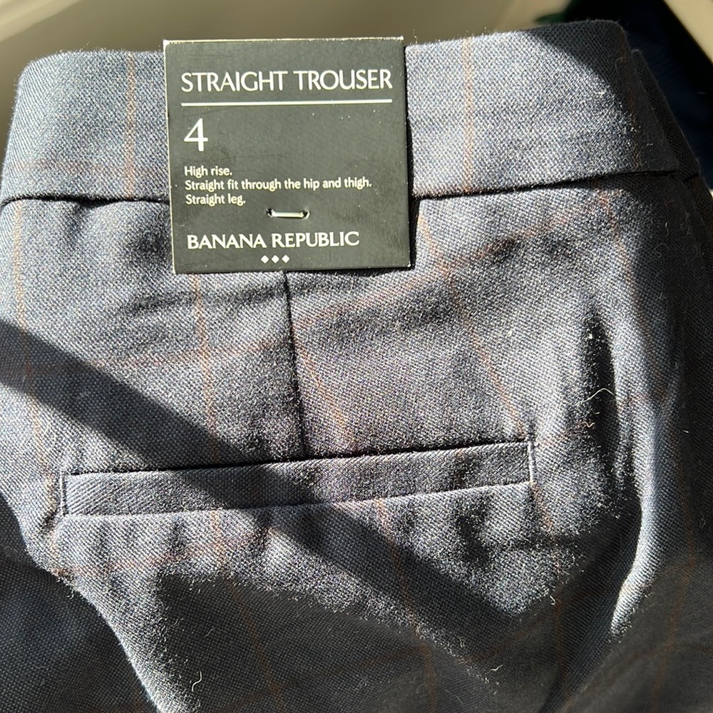 NWT Banana Republic straight trouser pants